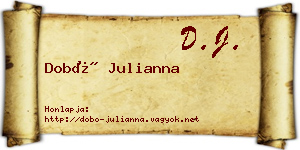 Dobó Julianna névjegykártya