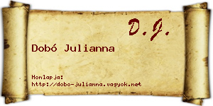 Dobó Julianna névjegykártya