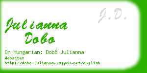 julianna dobo business card